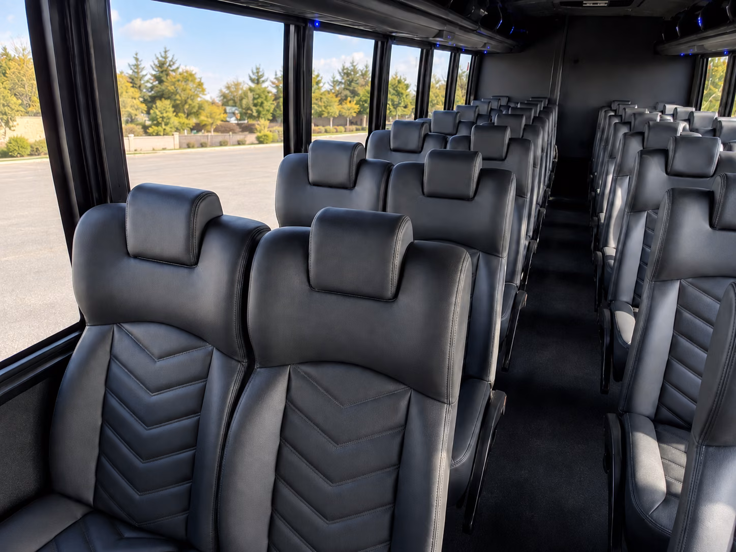 everett 18 passenger minibus inside