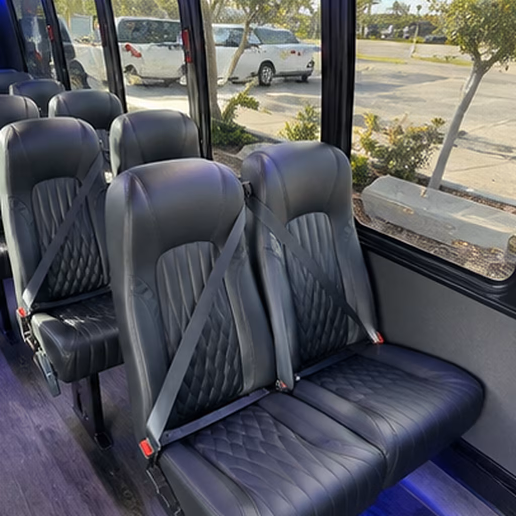 everett 25 passenger minibus inside