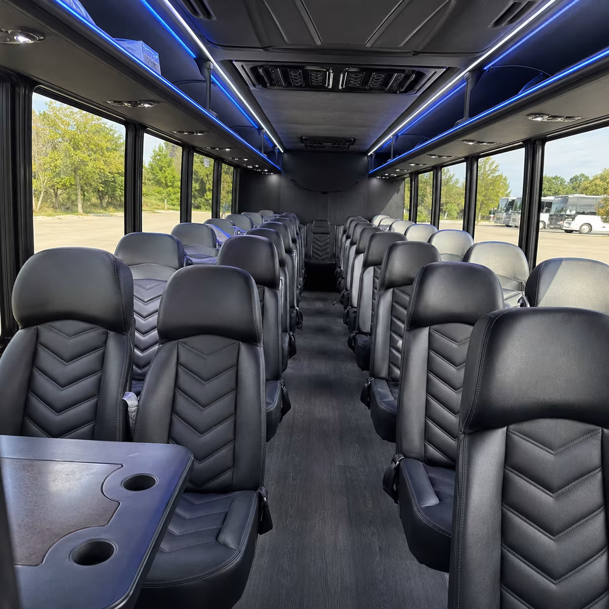 everett 35 passenger minibus interior