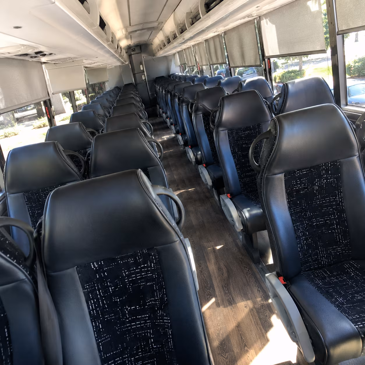 everett 56 passenger charter bus inside