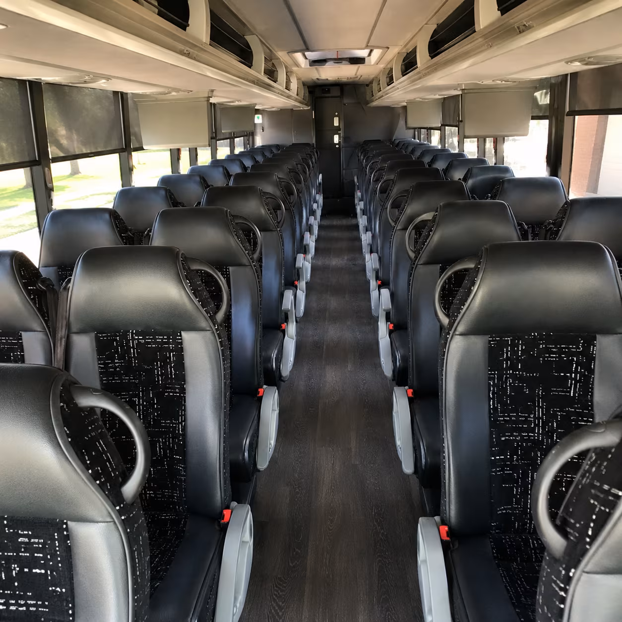 everett 56 passenger charter bus interior