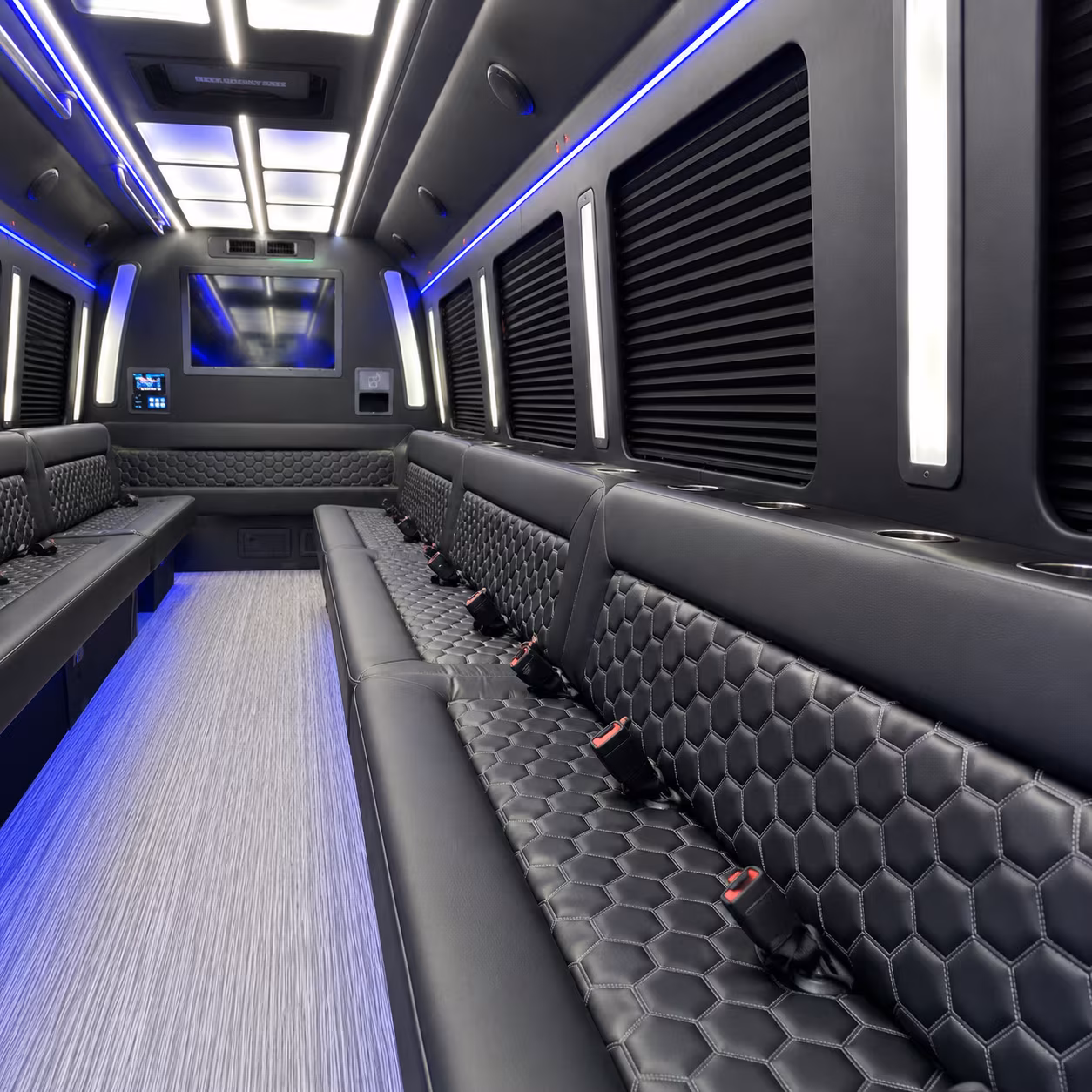 everett party bus inside