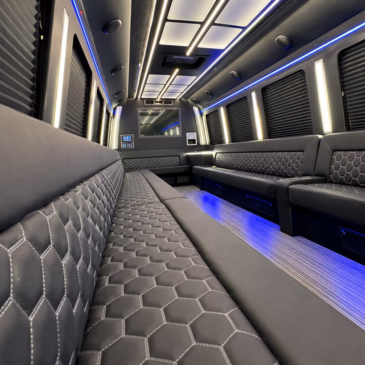 everett party bus interior