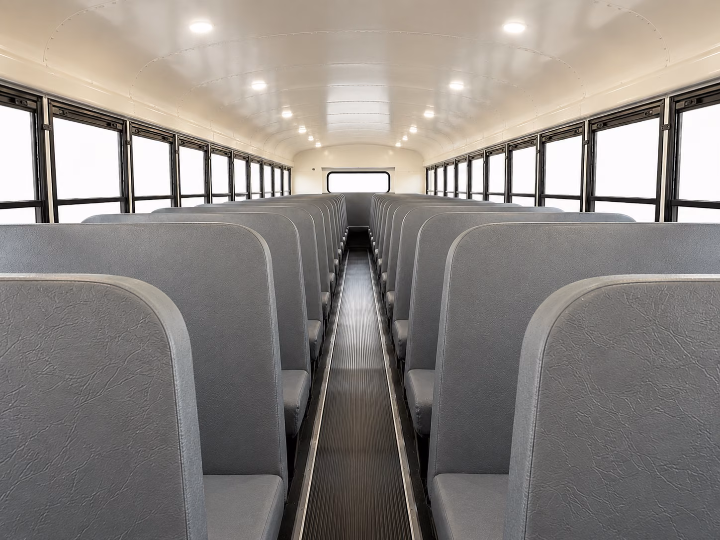 everett school bus inside