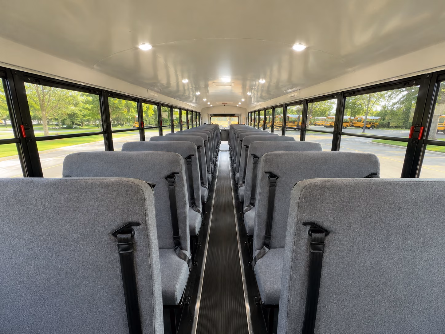 everett school bus interior